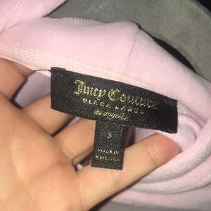 juicy couture cropped velour hoodie